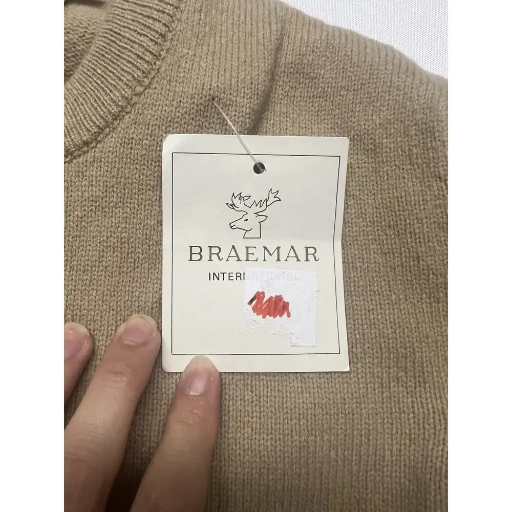 Archie Brown & Son 100% Lambswool Women’s Cardigan Camel Gold Sweater Size 40 - Picture 16 of 16